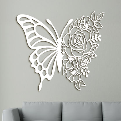 Dreveny obraz Motyl