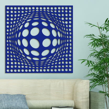 Dreveny panel 3D iluzia