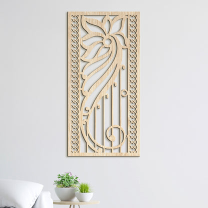 Kvetinova mandala na stenu