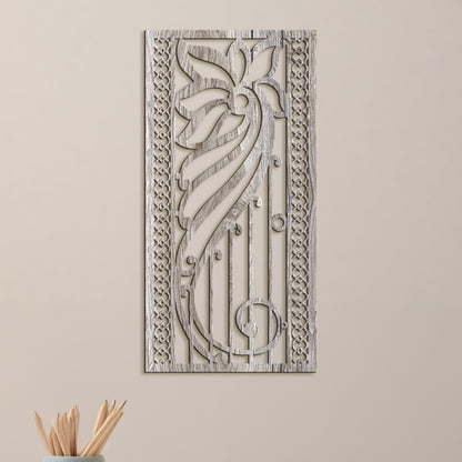 Kvetinova mandala na stenu