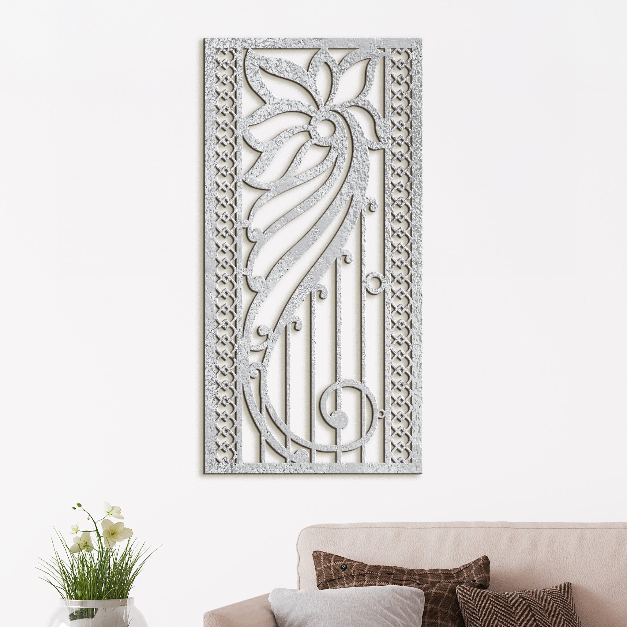 Kvetinova mandala na stenu