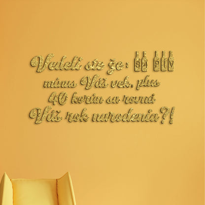 Vtipný drevený nápis na stenu PIVO
